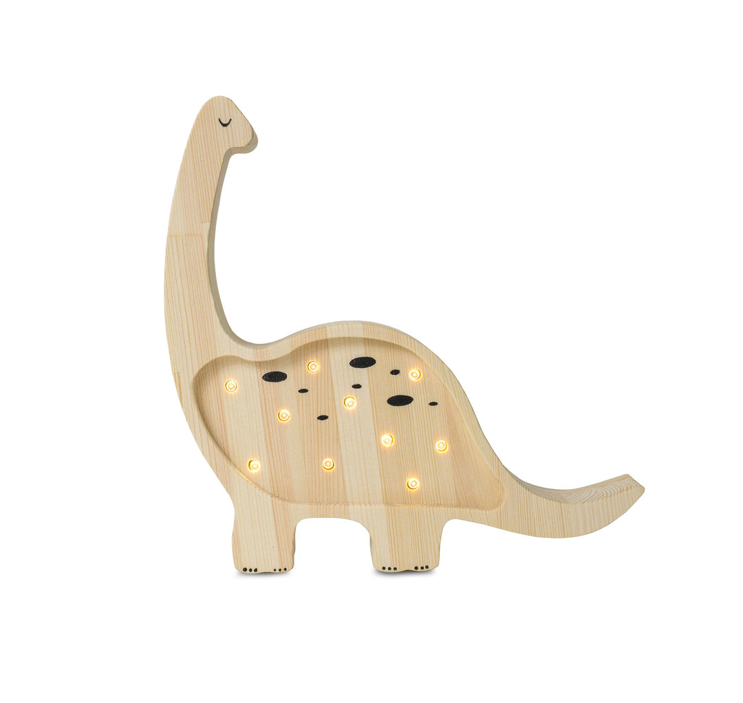 Little Lights-LL014-000-Dino Diplodocus Lamp-Jurassic Wood-Original-Rela-X JP