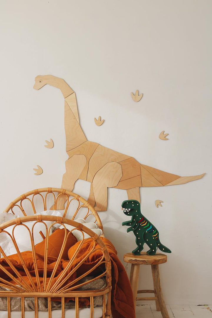 Little Lights-LL057-000-Dino T.Rex Lamp-Mesozoic Wood-Original-Rela-X JP