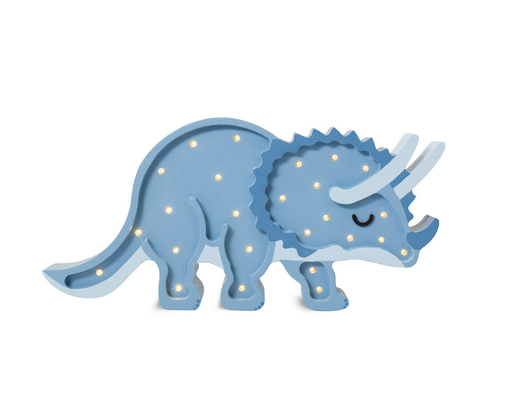 Little Lights-LL049-360-Dino Triceratops Lamp-Jurassic Navy-Original-Rela-X JP