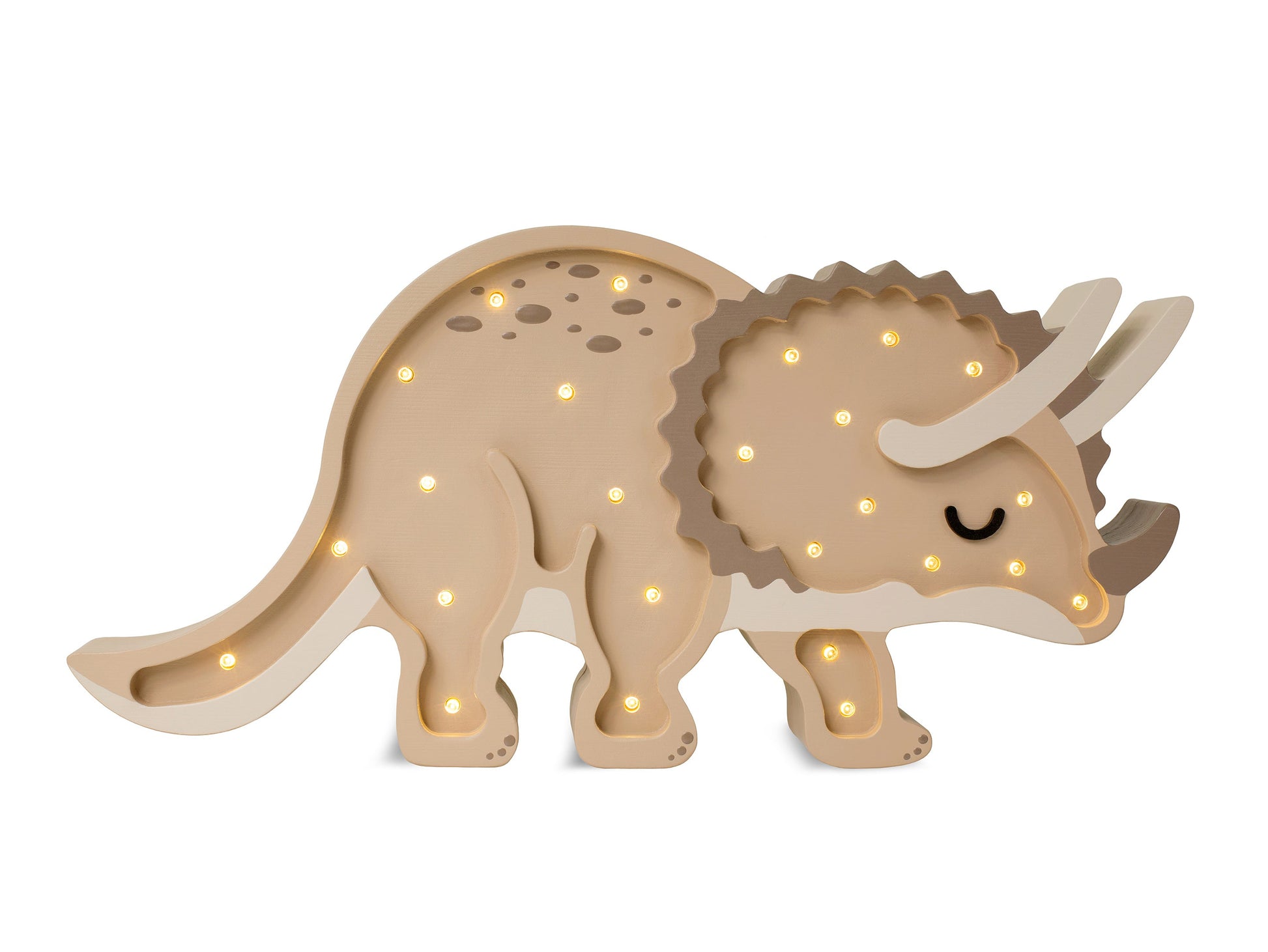 Little Lights-LL049-360-Dino Triceratops Lamp-Jurassic Navy-Original-Rela-X JP