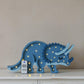 Little Lights-LL049-360-Dino Triceratops Lamp-Jurassic Navy-Original-Rela-X JP