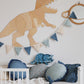 Little Lights-LL049-360-Dino Triceratops Lamp-Jurassic Navy-Original-Rela-X JP