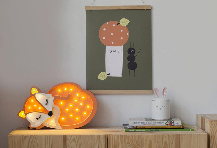 Little Lights-LL001-316-Fox Lamp-Wild Orange-Original-Rela-X JP