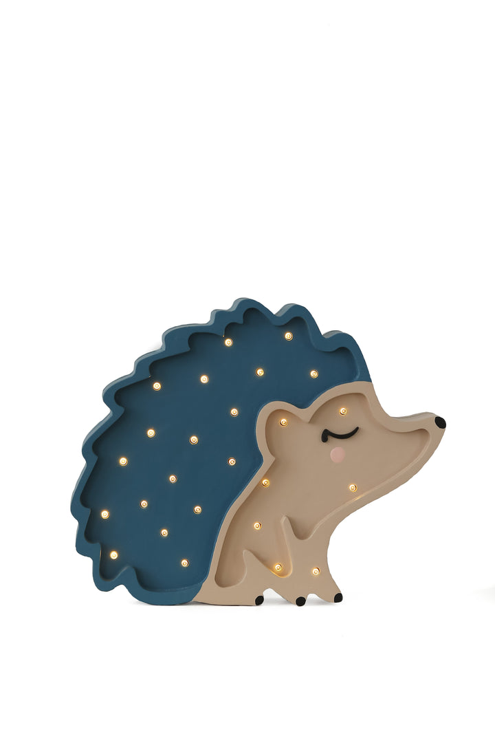 Little Lights-LL055-360-Hedgehog Lamp-Fairytale Blue-Original-Rela-X JP