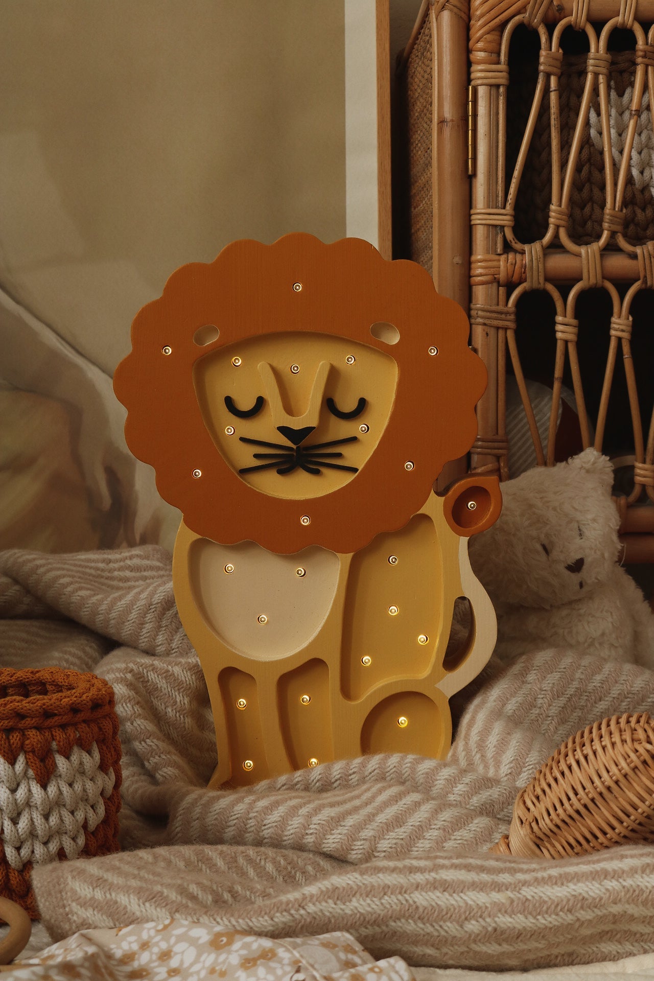 Little Lights-LL044-308-Lion Lamp-African Yellow-Original-Rela-X JP