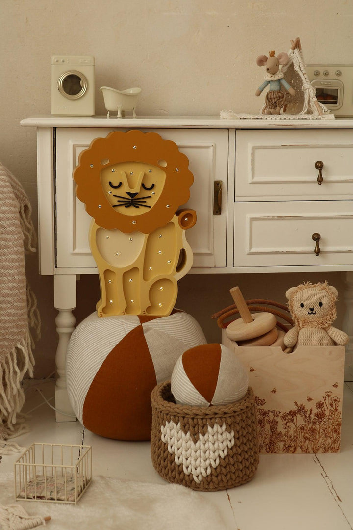 Little Lights-LL044-308-Lion Lamp-African Yellow-Original-Rela-X JP