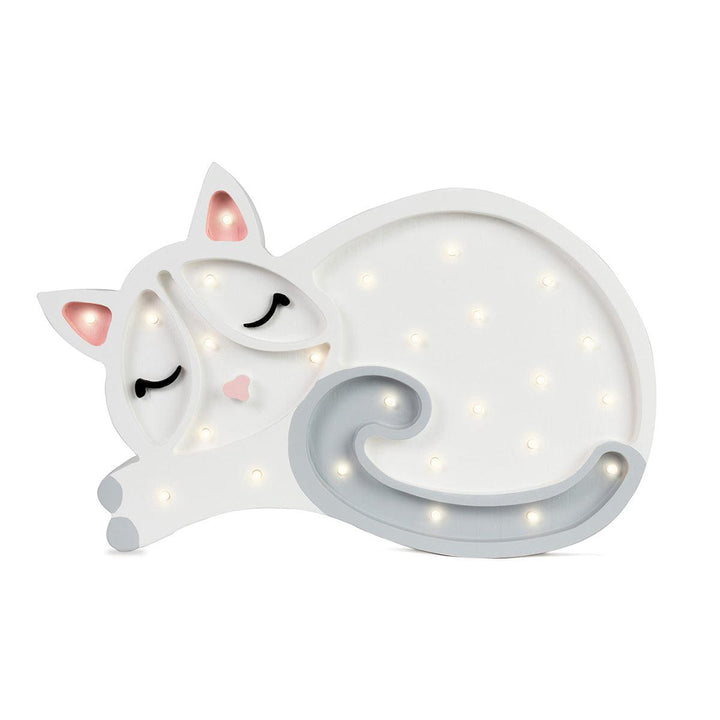 Little Lights-LL003-001-Cat Lamp-White-Original-Rela-X JP