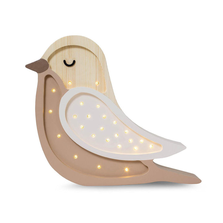 Little Lights-LL007-475-Bird Lamp-Coffee Wood-Original-Rela-X JP