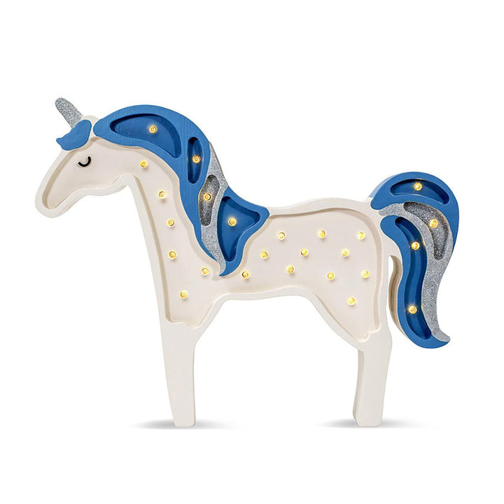 Little Lights-LL012-436-Unicorn Lamp-Denim Glitter-Original-Rela-X JP