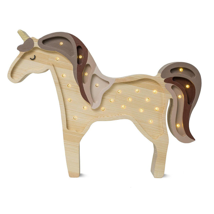 Little Lights-LL012-467-000-Unicorn Lamp-Cappuccino-Original-Rela-X JP