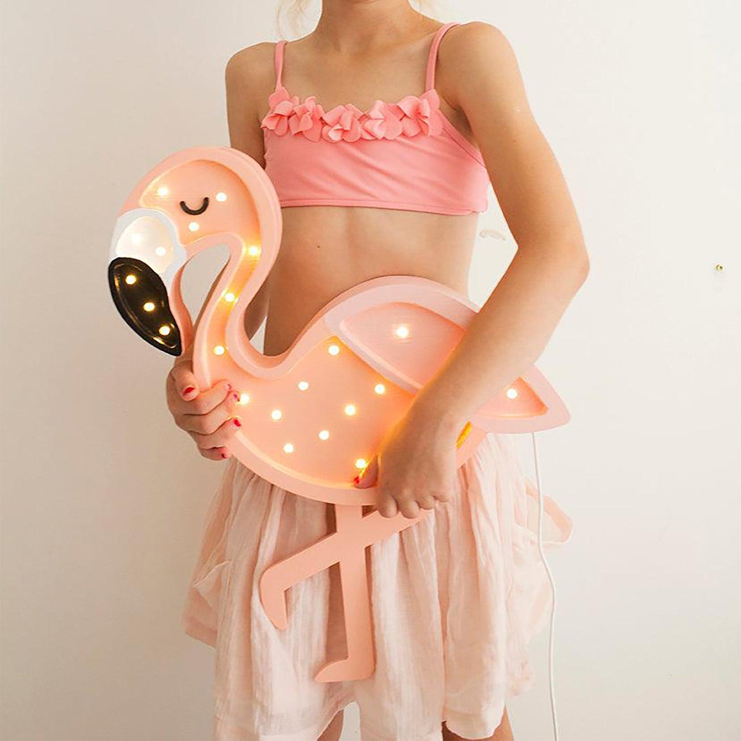 Little Lights-LL048-335-Flamingo Lamp-Pastel Shrimp-Original-Rela-X JP