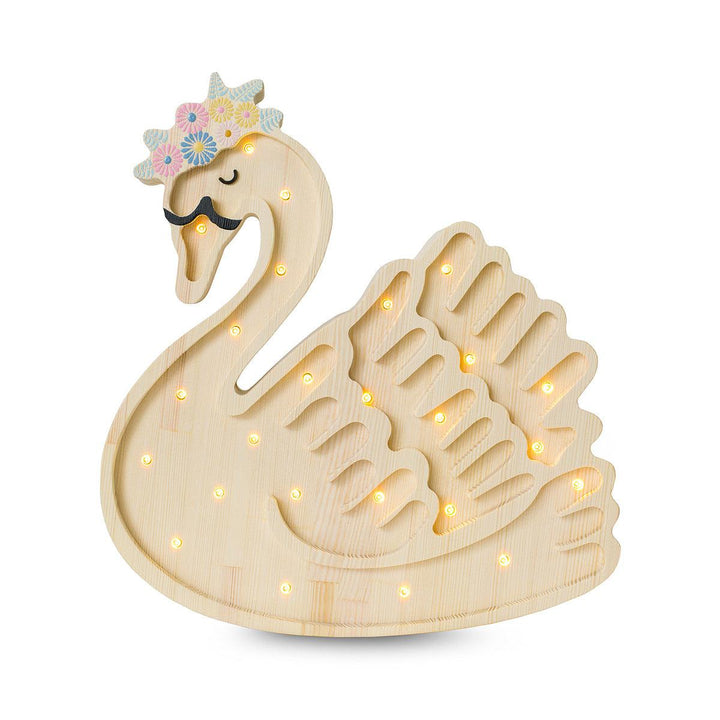 Little Lights-LL050-000-Swan Lamp-Wood-Original-Rela-X JP