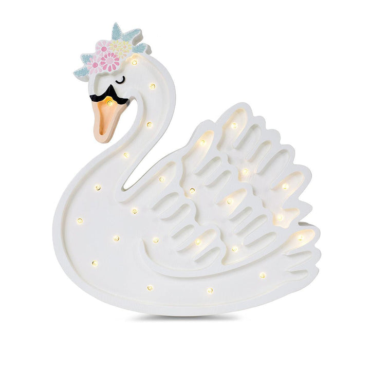 Little Lights-LL050-001-Swan Lamp-Lake Flower White-Original-Rela-X JP