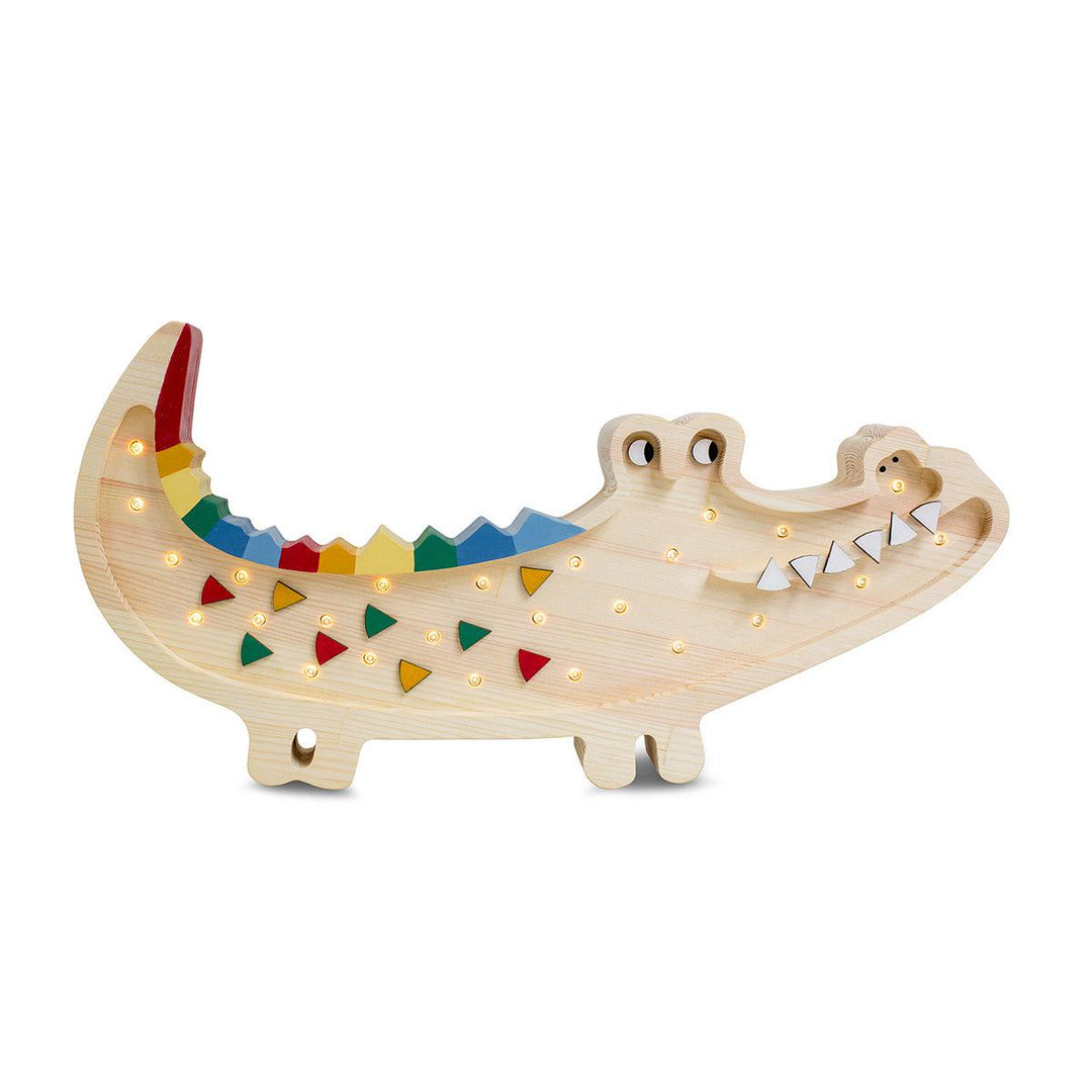 Little Lights-LL052-000-Crocodile Lamp-Caribbean Wood-Original-Rela-X JP