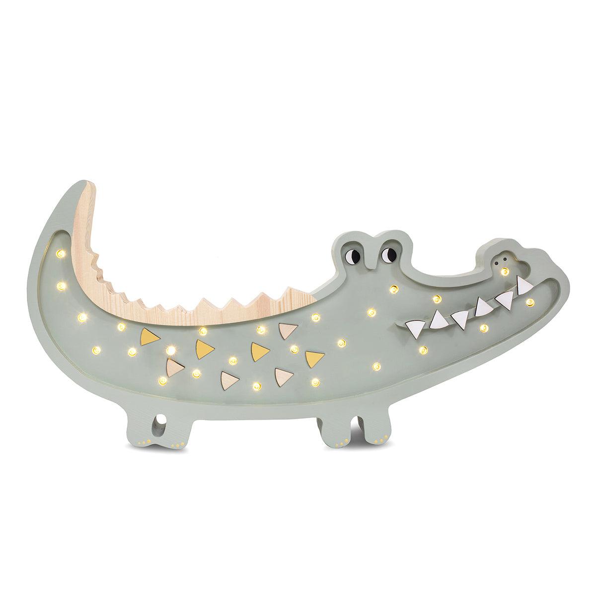 Little Lights-LL052-376-Crocodile Lamp-Pastel Khaki-Original-Rela-X JP