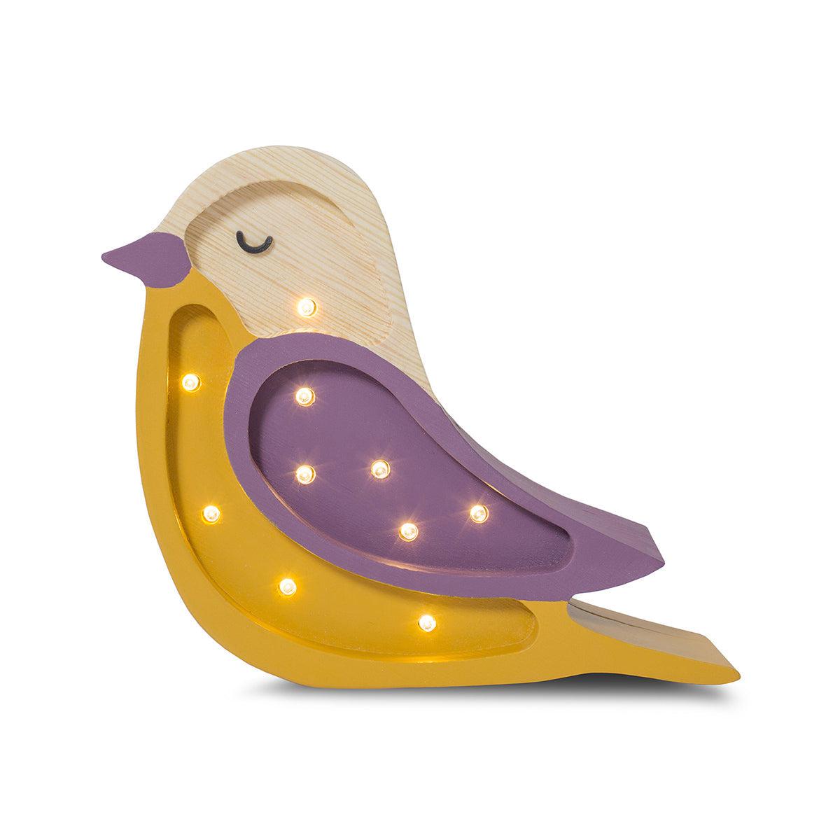 Little Lights-LL054-336-Bird Lamp-Maroon-Mini-Rela-X JP