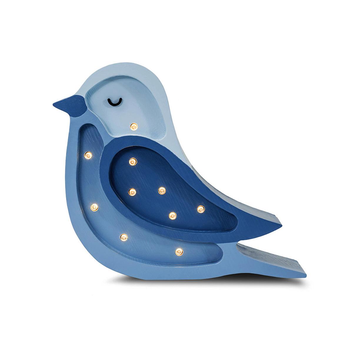 Little Lights-LL054-436-Bird Lamp-Denim-Mini-Rela-X JP