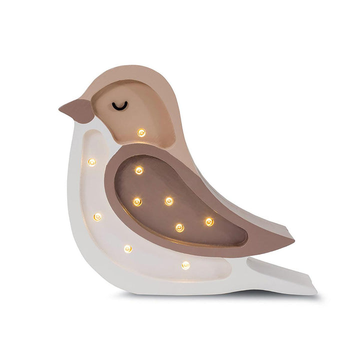 Little Lights-LL054-475-Bird Lamp-Coffee Beige-Mini-Rela-X JP