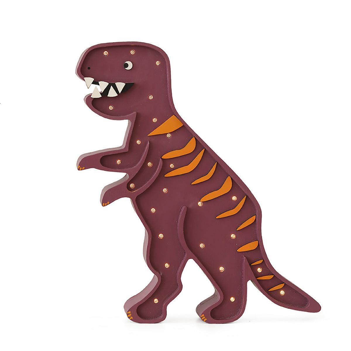 Little Lights-LL057-336-Dino T.Rex Lamp-Maroon Jane-Original-Rela-X JP