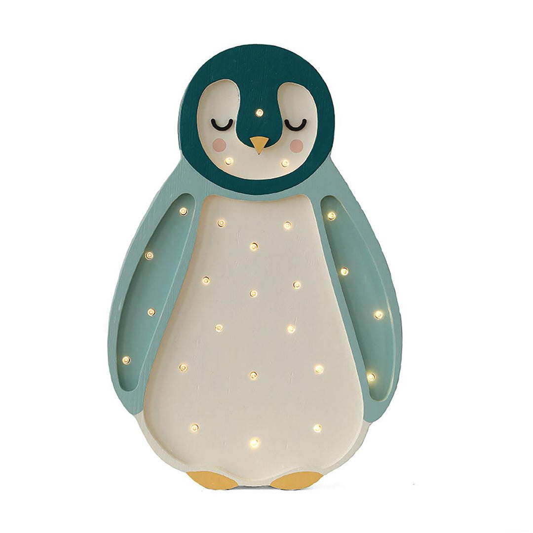 Little Lights-LL060-440-Baby Penguin Lamp-Teal-Original-Rela-X JP