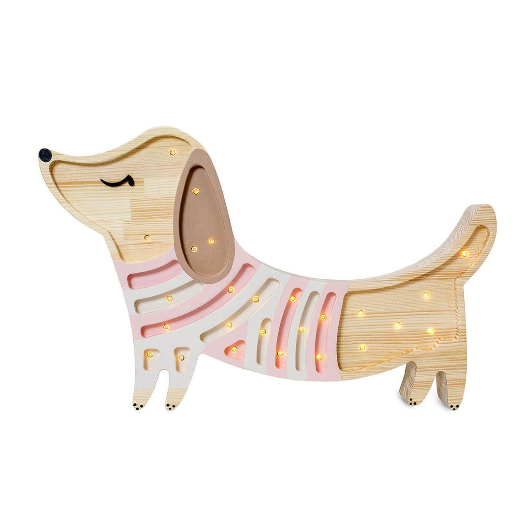 Little Lights-LL065-206-Puppy Lamp-Strawberry Cream-Original-Rela-X JP