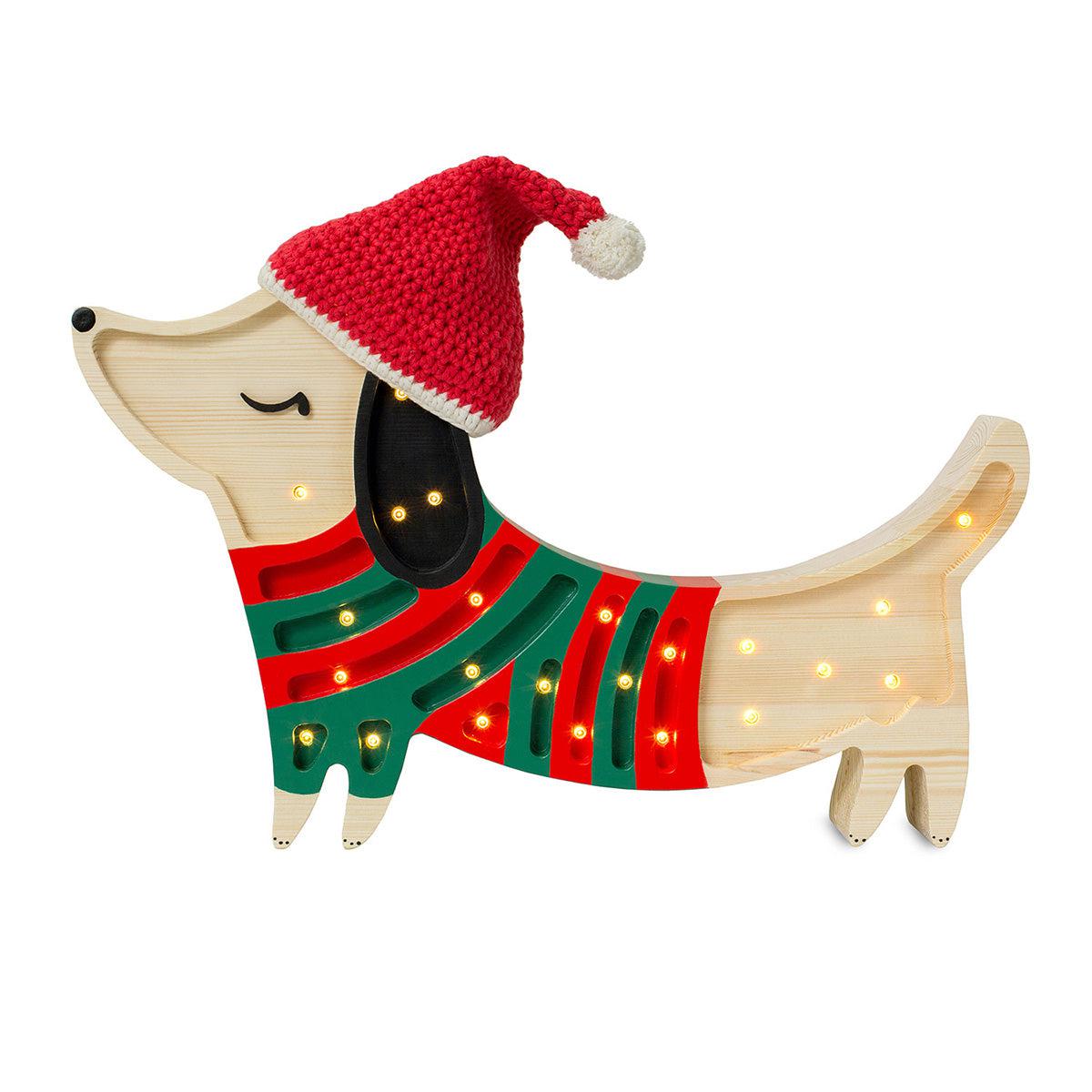 Little Lights-LL065-375-Puppy Lamp-Christmas Style-Christmas Edition-Rela-X JP