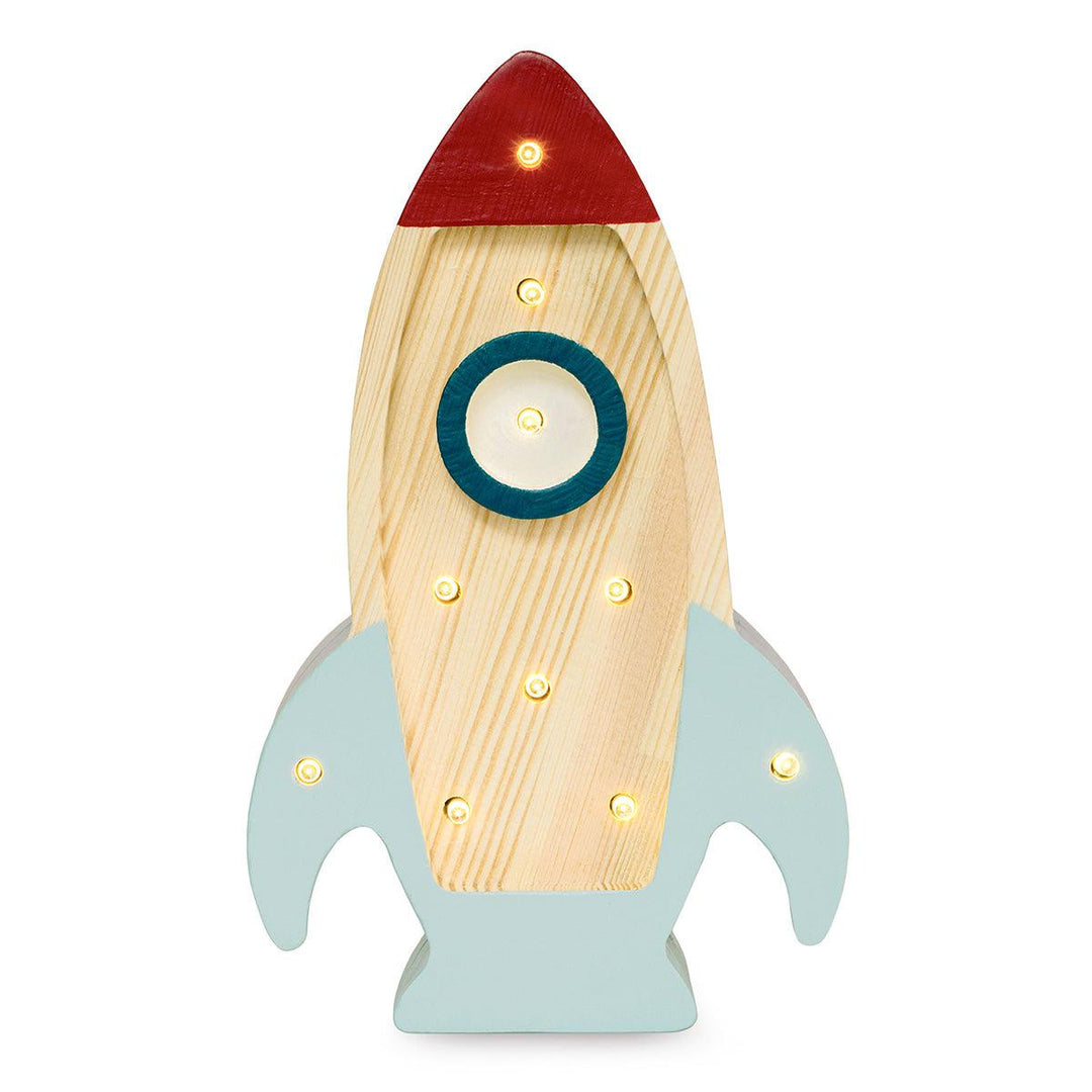 Little Lights-LL069-000-Space Rocket Lamp-Wood-Mini-Rela-X JP