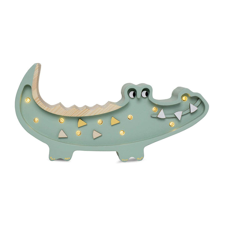 Little Lights-LL071-376-Crocodile Lamp-Pastel Khaki-Mini-Rela-X JP