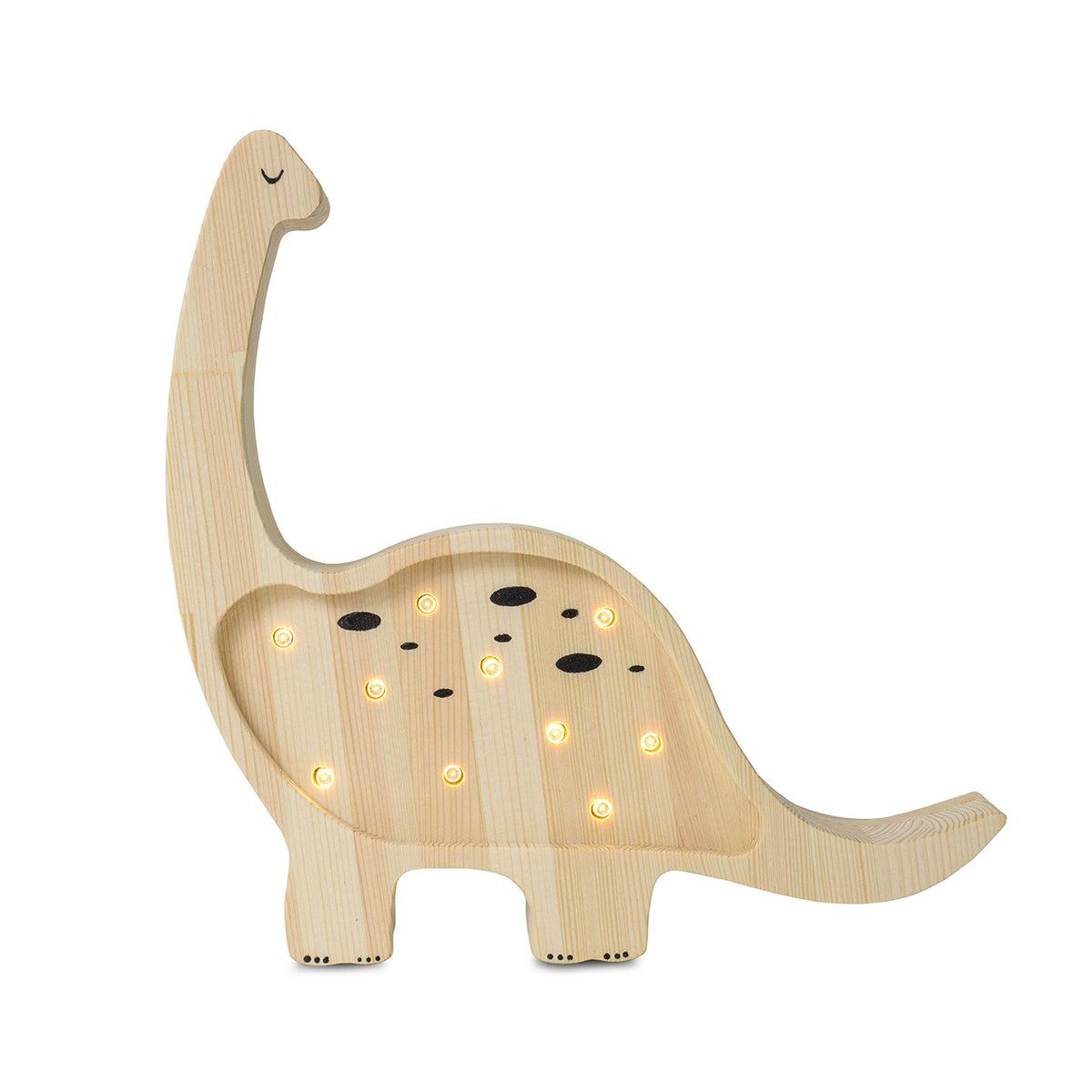 Little Lights-LL072-000-Dino Diplodocus Lamp-Jurassic Wood-Mini-Rela-X JP