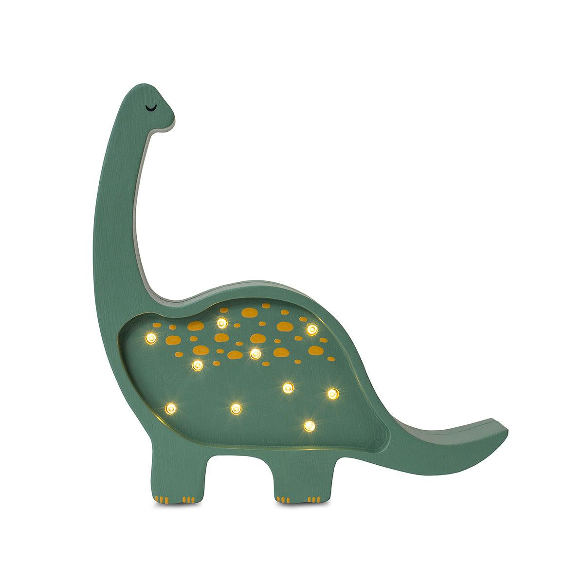 Little Lights-LL072-445-Dino Diplodocus Lamp-Military Green-Mini-Rela-X JP