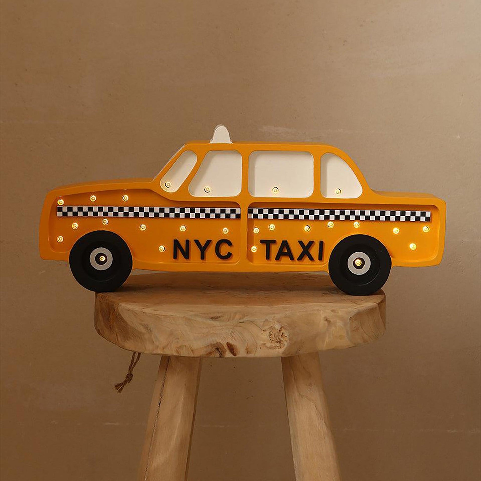 Little Lights-LL074-308-Nyc Taxi Lamp-Manhattan Yellow-Original-Rela-X JP