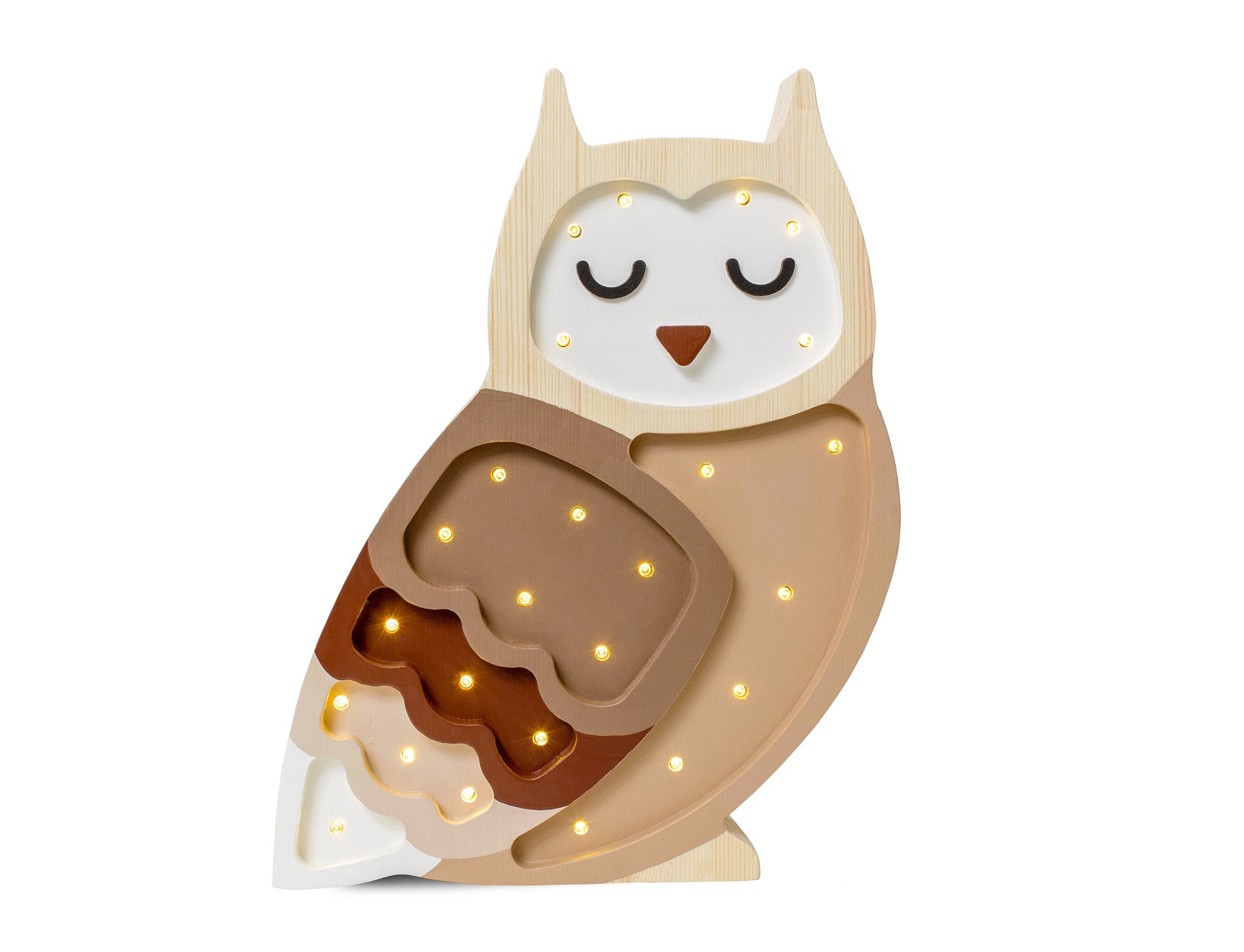 Little Lights-LL013-306-Owl Lamp-Pastel Rainbow-Original-Rela-X JP