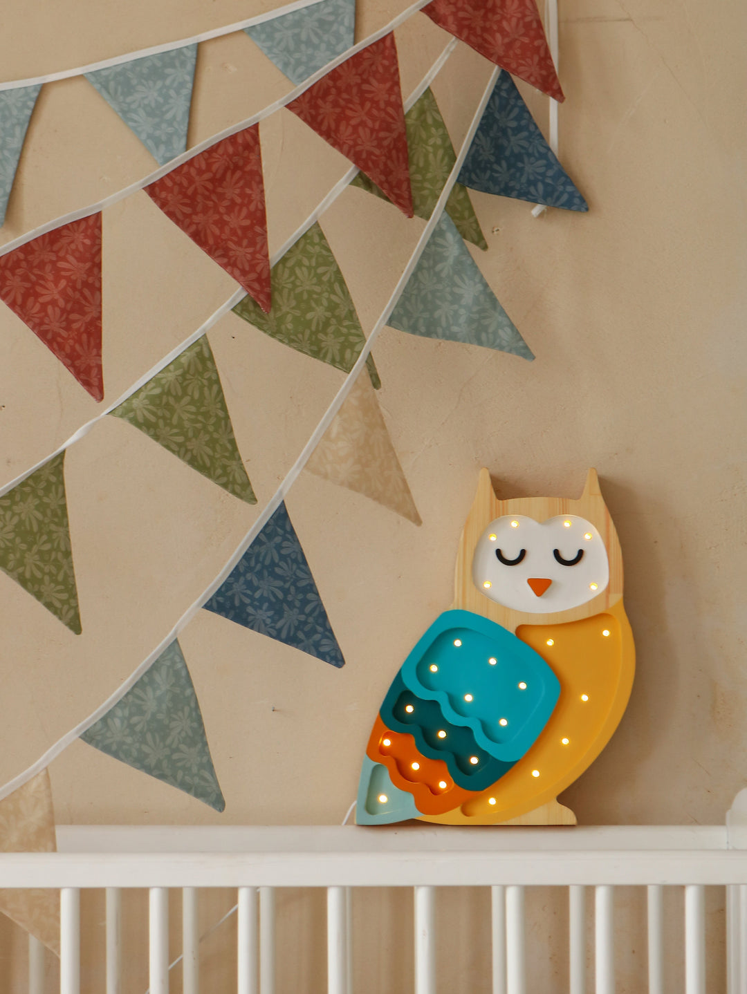 Little Lights-LL013-306-Owl Lamp-Pastel Rainbow-Original-Rela-X JP