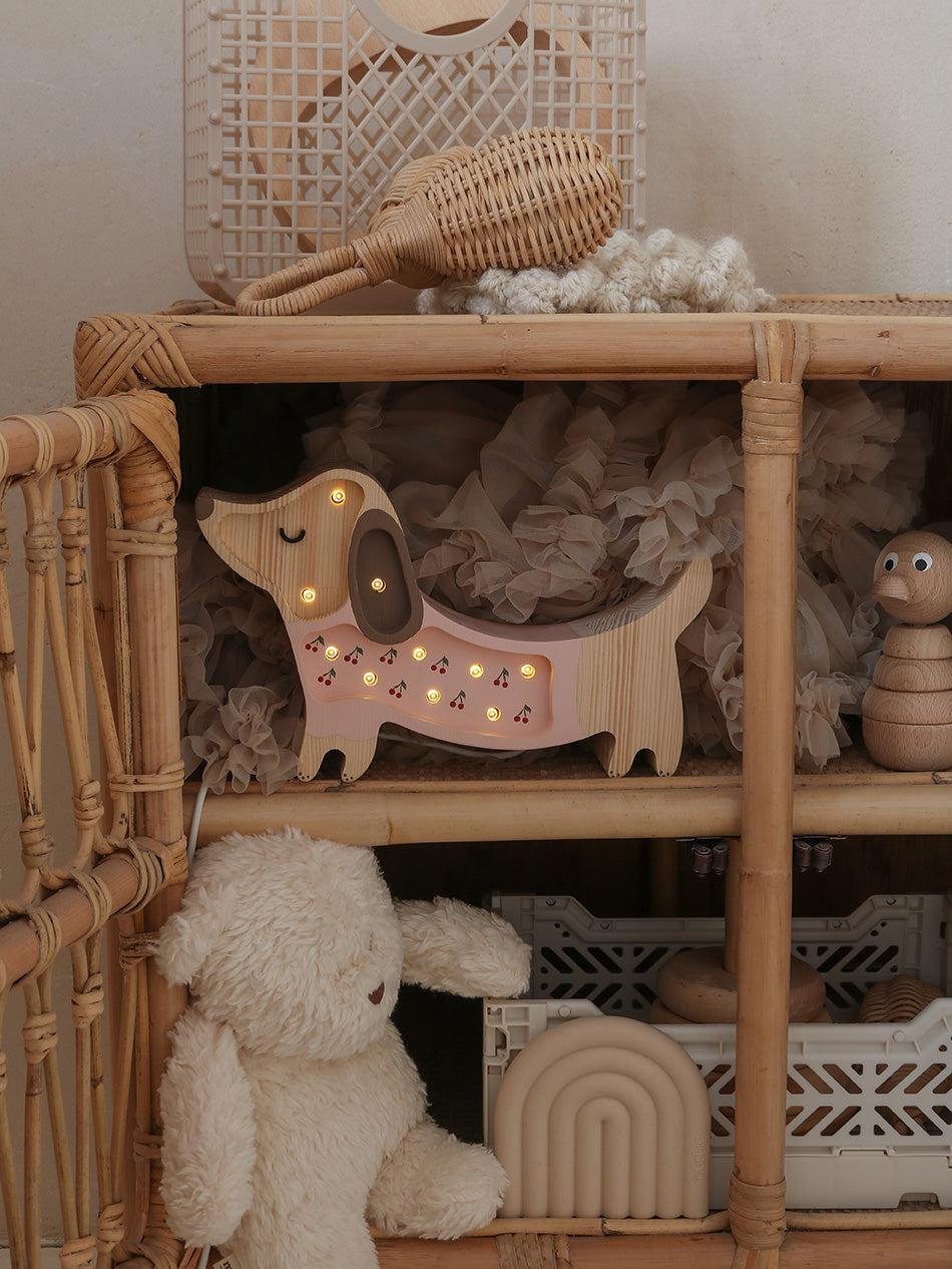 Little Lights-LL065-206-Puppy Lamp-Strawberry Cream-Original-Rela-X JP