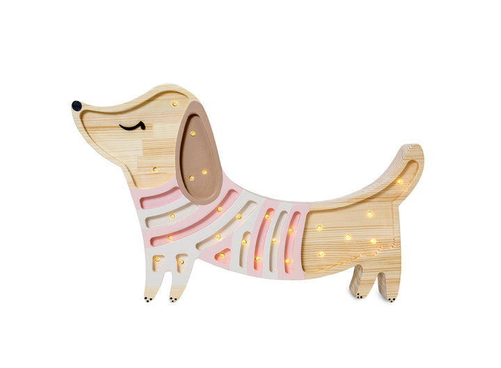 Little Lights-LL065-206-Puppy Lamp-Strawberry Cream-Original-Rela-X JP