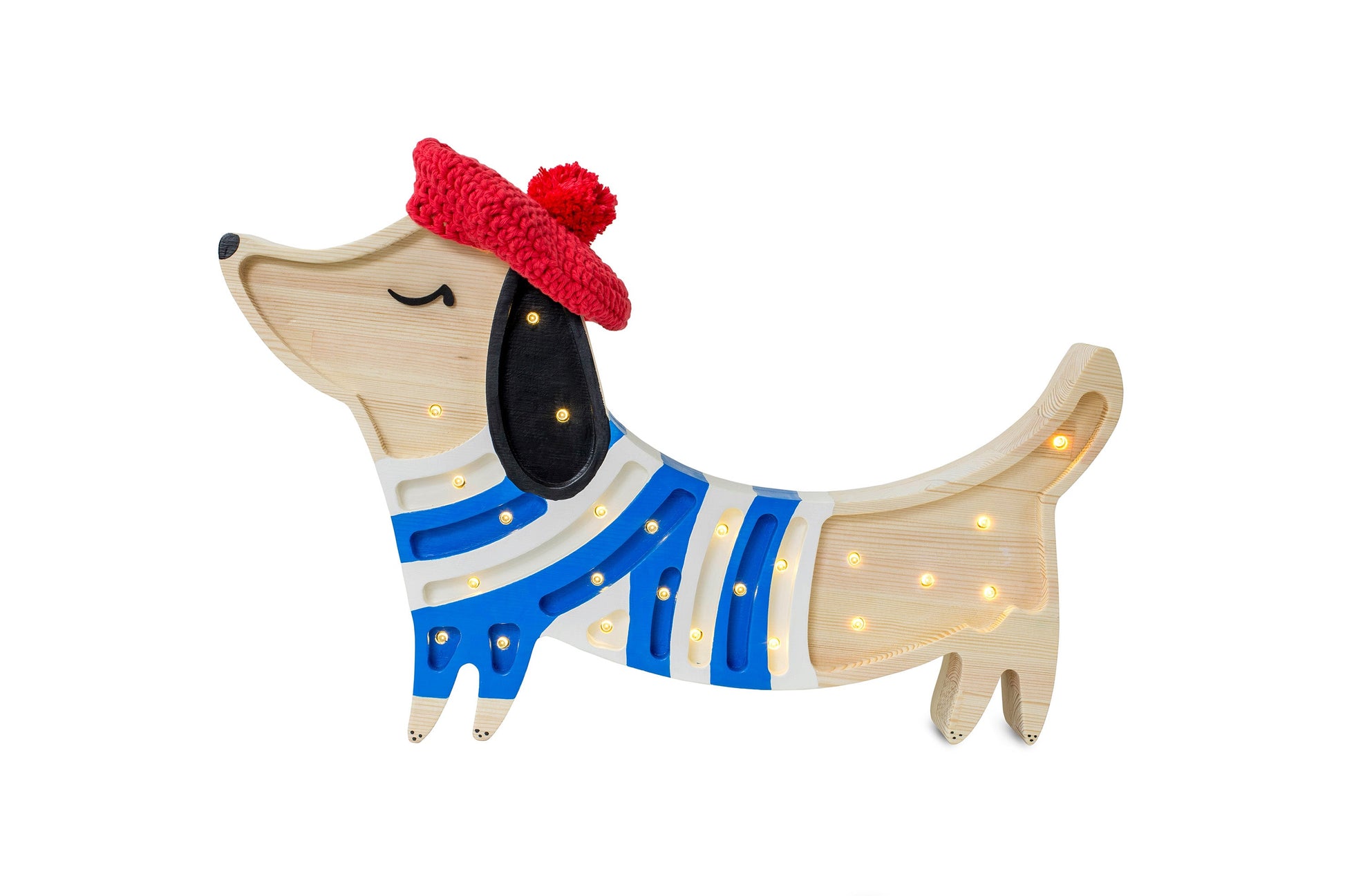 Little Lights-LL065-206-Puppy Lamp-Strawberry Cream-Original-Rela-X JP