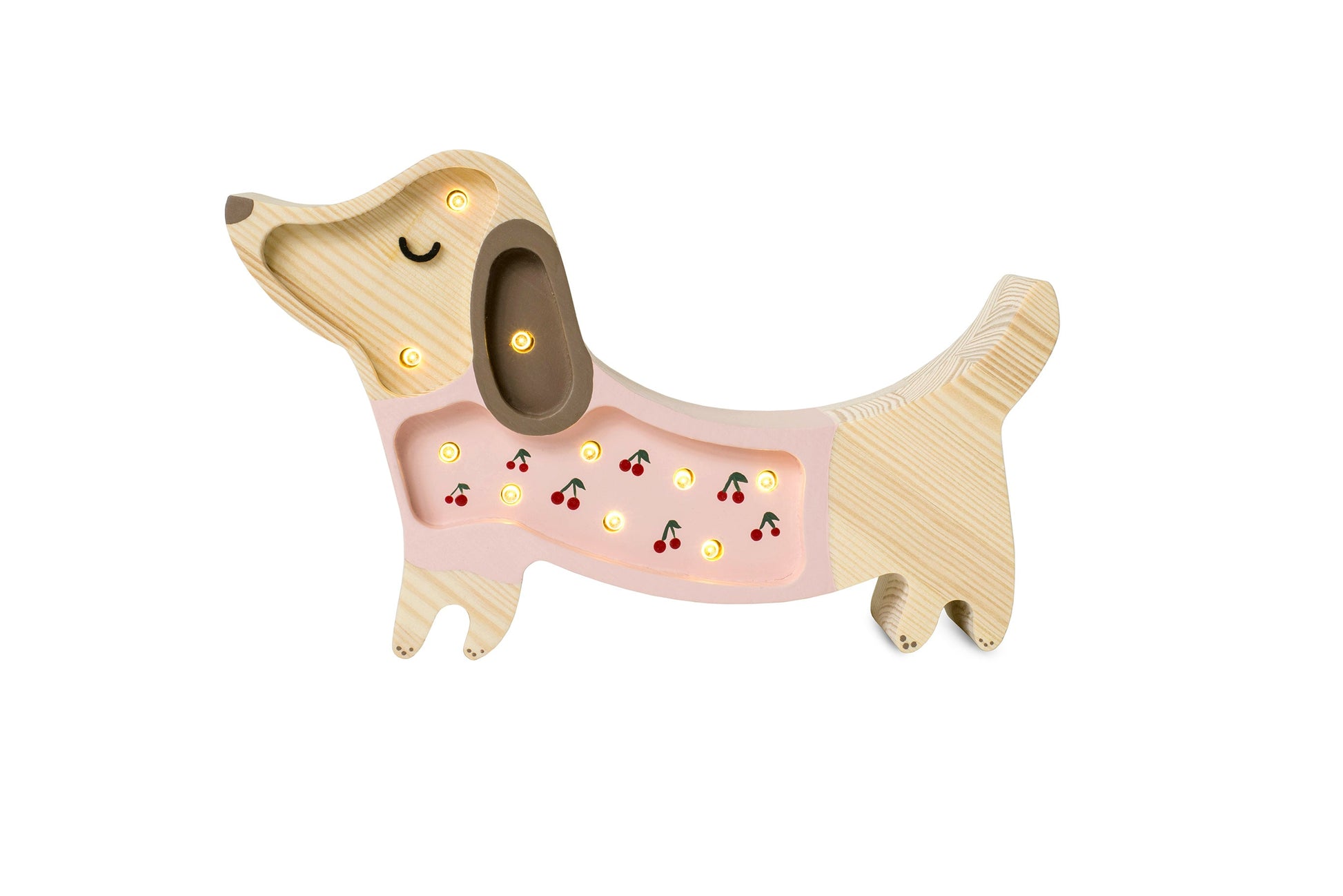 Little Lights-LL065-206-Puppy Lamp-Strawberry Cream-Original-Rela-X JP