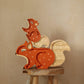 Little Lights-LL061-316-Squirrel Lamp-Ginger Wood-Original-Rela-X JP