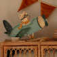 Little Lights-LL064-376-Vintage Aircraft Lamp-Khaki Pastel Bear-Original-Rela-X JP