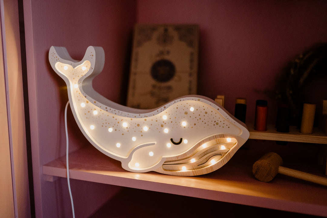 Little Lights-LL062-001-Whale Lamp-Albino White-Original-Rela-X JP