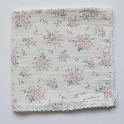 mela-B-Cotton Gauze Handkerchief-Mary Pink-Rela-X JP