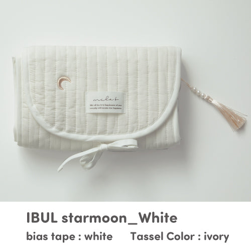 mela-B-Ibul Changing Mat-Star & Moon-White-Rela-X JP