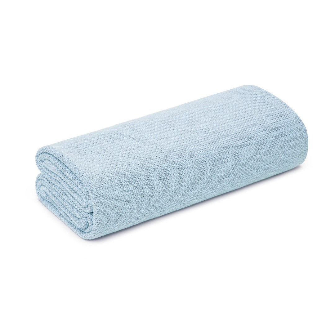 My Memi-049528-Bamboo Swaddle Blanket / Light Blanket with Silver Ions 100 x 100-Baby Blue-Rela-X JP