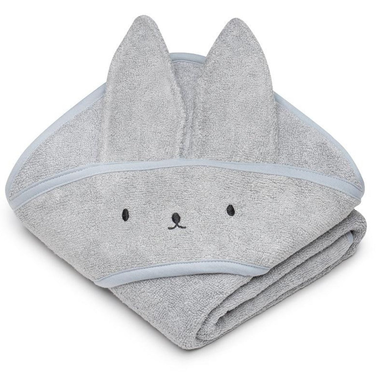 My Memi-049962-Bamboo Towel 85 x 85-rabbit-Light Grey-Rela-X JP