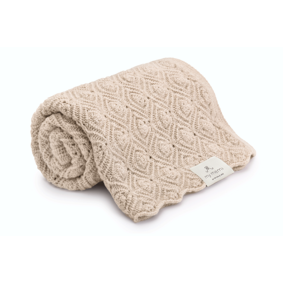 My Memi-239299-100% Natural Merino Wool Blanket-Original-Cream-Rela-X JP