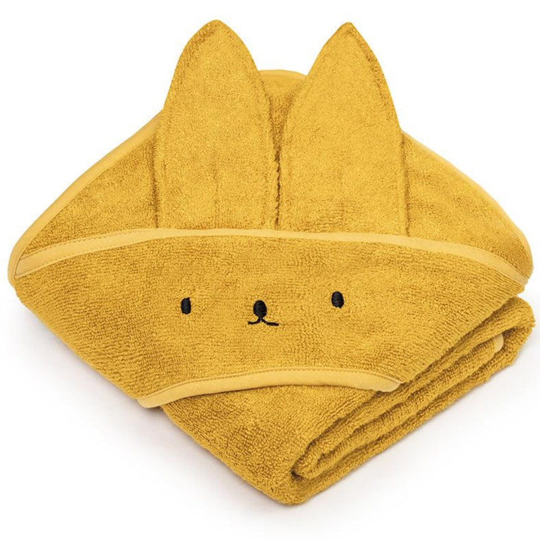 My Memi-239817-Bamboo Towel 85 x 85-rabbit-Mustard-Rela-X JP