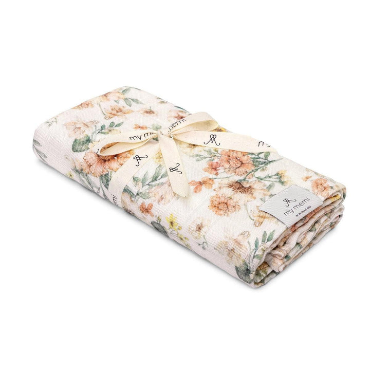 My Memi-239930-Bamboo Muslin Swaddle-Bloom-100 X 100-Rela-X JP