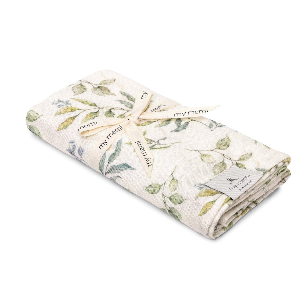 My Memi-239947-Bamboo Muslin Swaddle-Botanic-100 X 100-Rela-X JP