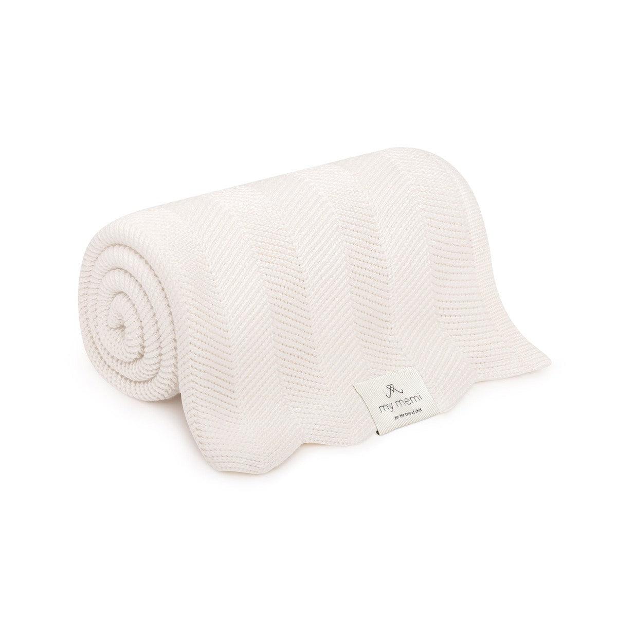 My Memi-952327-Bamboo Blanket 80 X 100-Fir-Cream-Rela-X JP