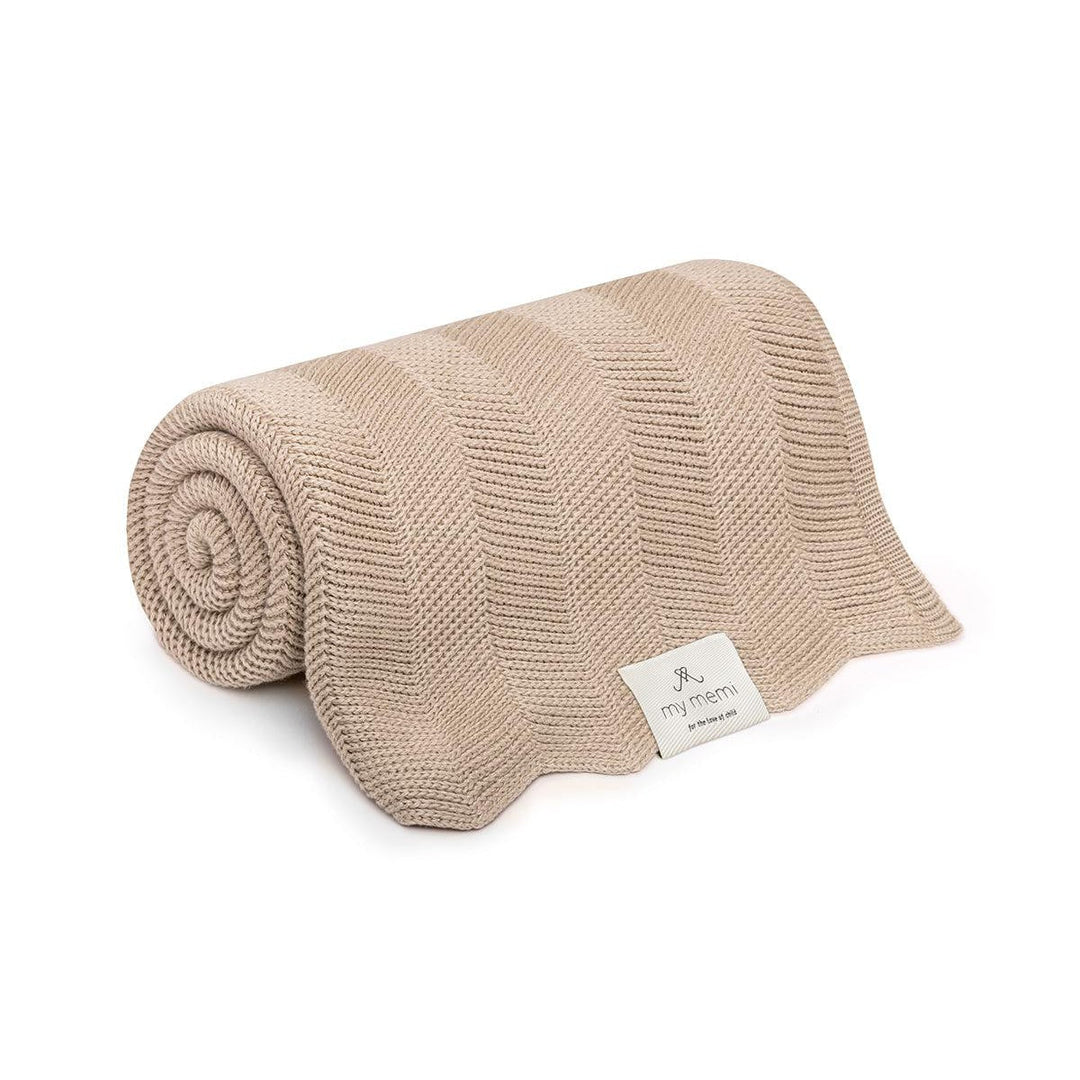 My Memi-952341-Bamboo Blanket 80 X 100-Fir-Beige-Rela-X JP